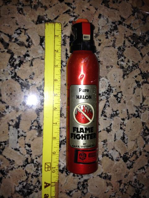 halon fire extinguisher